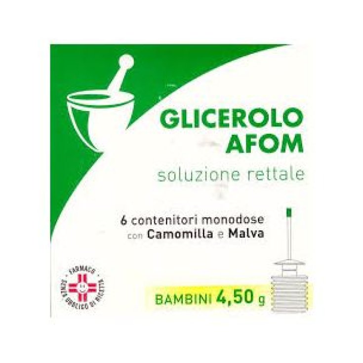 Glicerolo AFOM Bambini 4,5g Soluzione Rettale 6 Microclismi