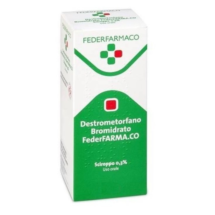 Destrometorfano Bromidrato FederFARMA.CO 0.3% Sciroppo 20ml