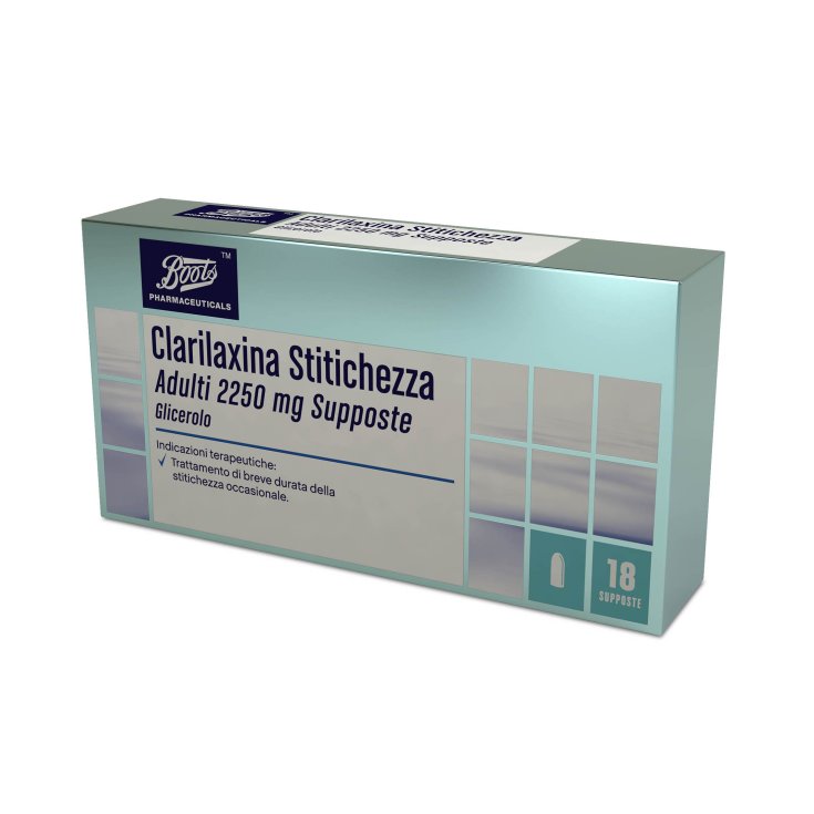 Boots Pharmaceutilcals Clarilax StitichezzaAdulti 2250mg Lassativo 18 Supposte