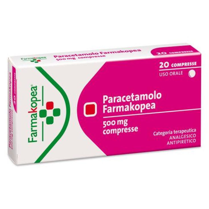 Paracetamolo Farmakopea 500mg Dispositivo Medico 20 Compresse