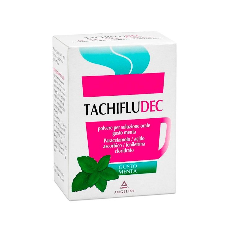 Angelini TachifluDEC Polvere Per Soluzione Orale Gusto Menta 10 Bustine