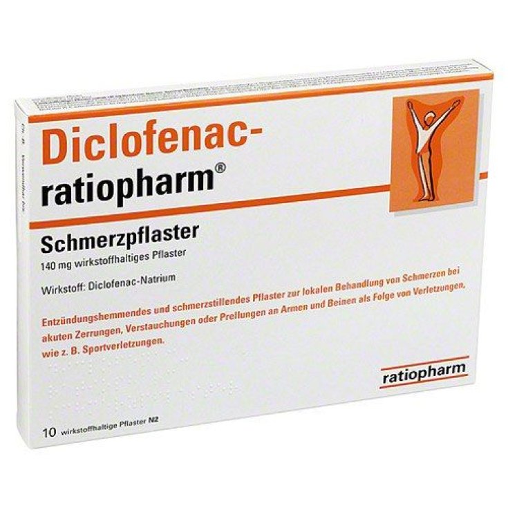 Diclofenac RatioPharm 140mg 5 Cerotti Medicati