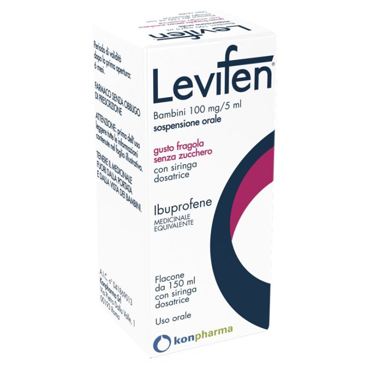 Levifen 100mg/5ml  Sospensione Orale Fragola 150ml