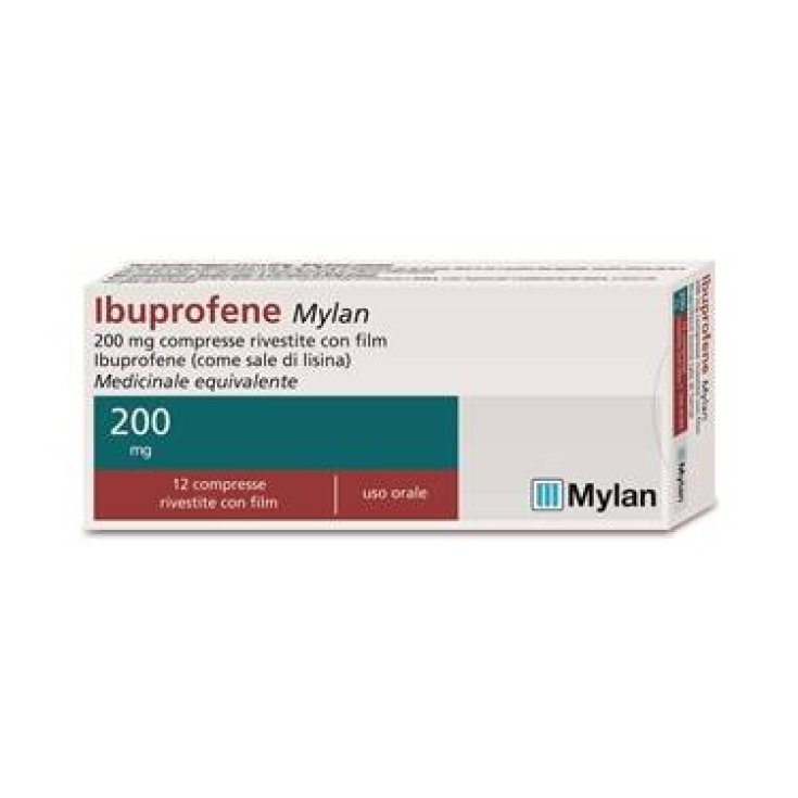 Ibuprofene Mylan 12 Compresse Rivestite 200mg