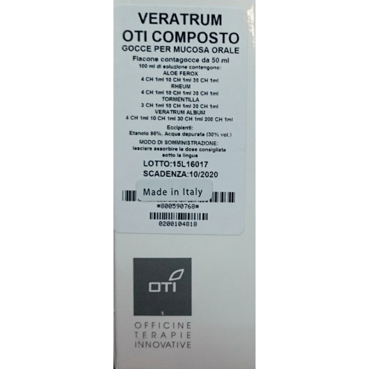 Oti Veratrum Composto Integratore Alimentare Gocce 50ml