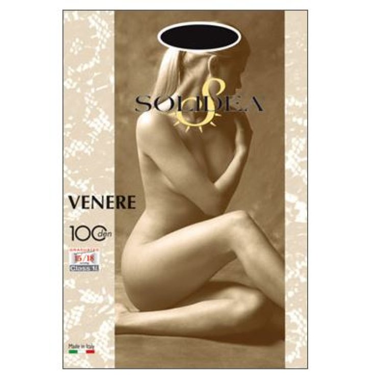 Solidea Venere 100 Collant Nude Colore Nero Taglia 2