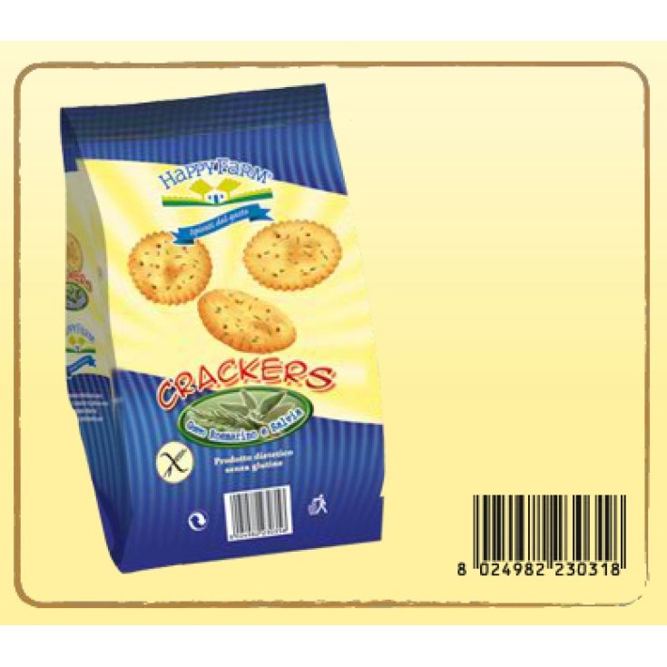 Happy Farm Crackers Rosmarino E Salvia Senza Glutine 60g