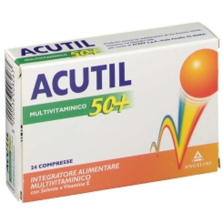 Angelini Acutil Senior 50+ Integratore Alimentare Multivitaminico 24 Compresse