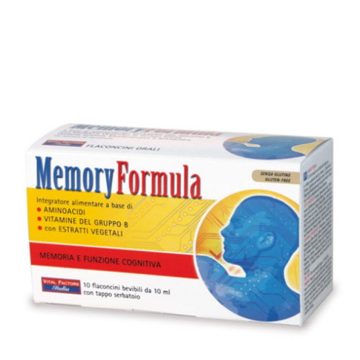 Memory Formula Integratore Alimentare 10 Flaconi 10ml