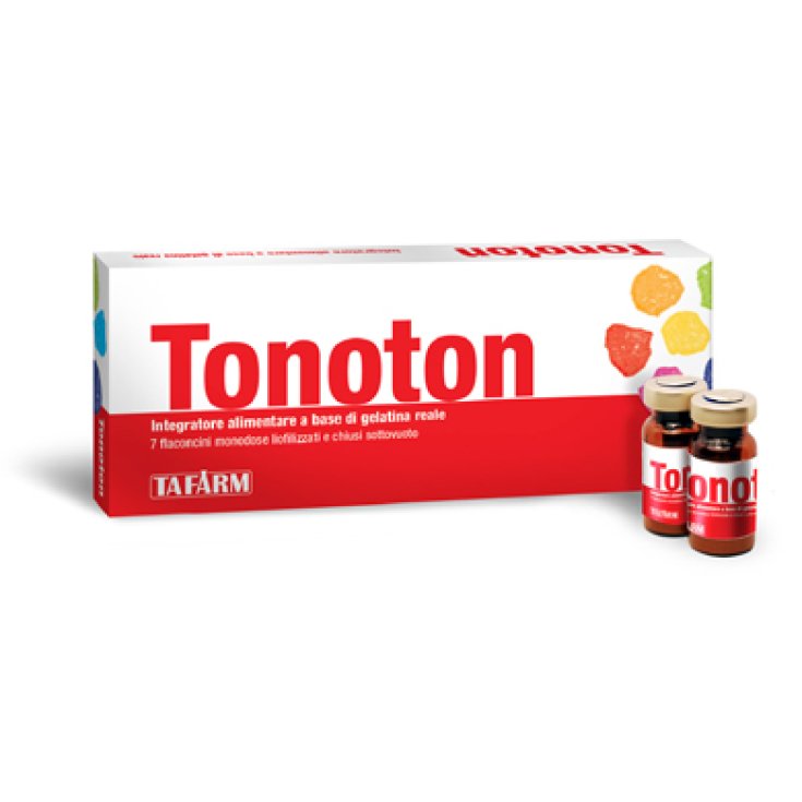 Tafarm Tonoton Integratore Alimentare A Base Di Gelatina Reale 7 Flaconcini Monodose