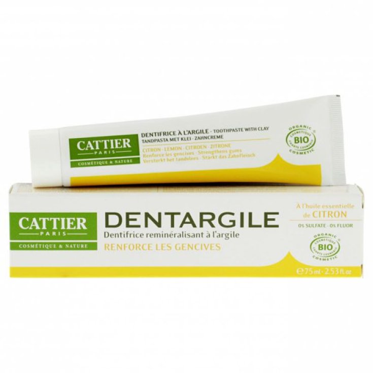 Cattier Dentargile Dentifricio Limone All'Argilla 75ml