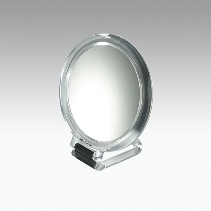 Koh-I-Noor Specchio Cornice Trasparente Con Manico Pieghevole 387T-3