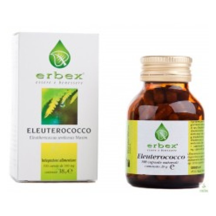 Erbex Eleuterococco Integratore Alimentare 100 Capsule Da 380mg