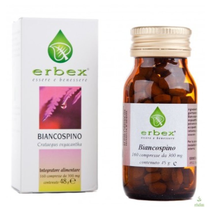 Erbex Biancospino Integratore Alimentare 100 Capsule Da 430mg