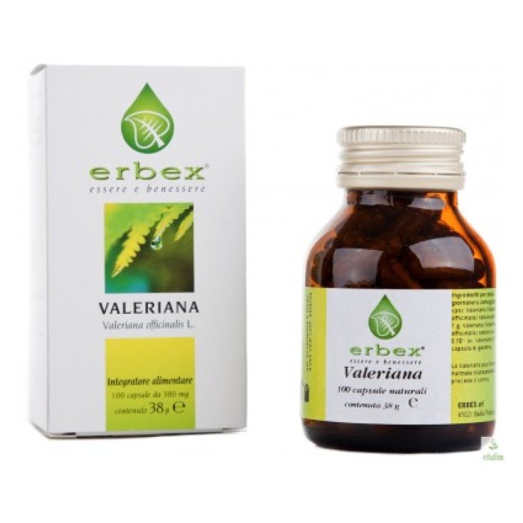 Erbex Valeriana Integratore Alimentare 100 Capsule Da 380mg