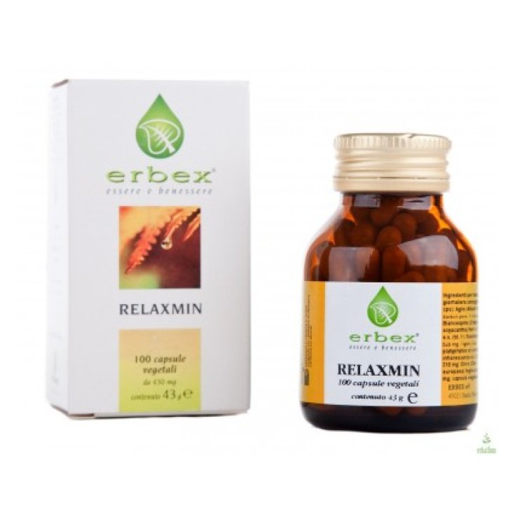 Erbex Relaxmin Integratore Alimentare 100 Capsule Da 430mg