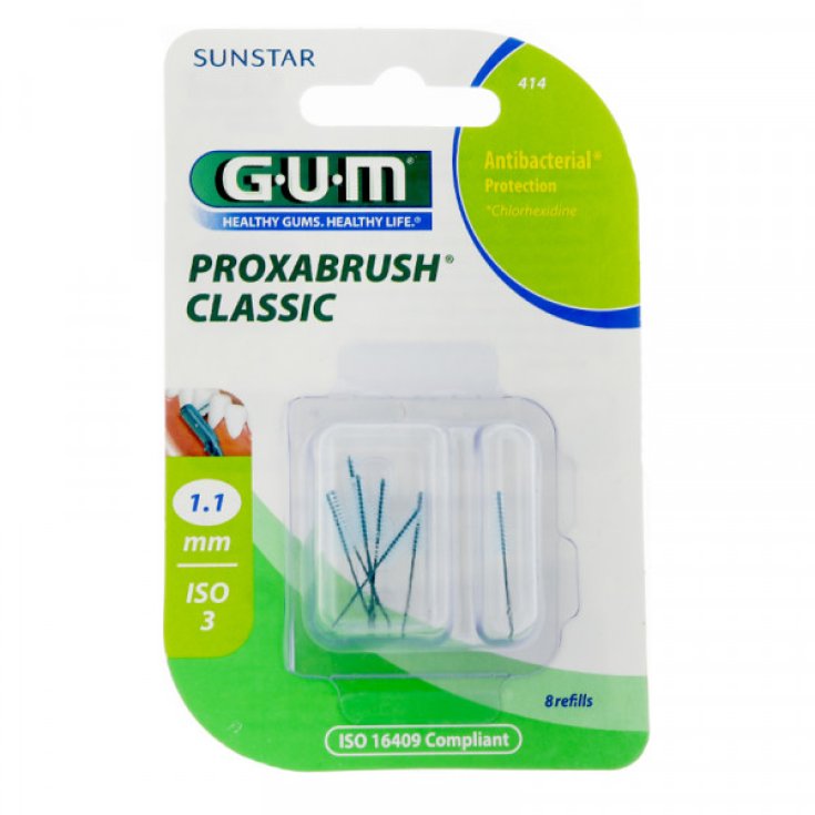 Gum Proxabrush 414 Protezione Antibatterica 8 Pezzi