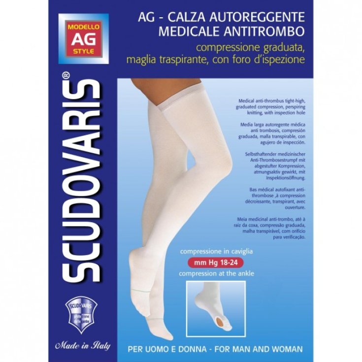 Scudovaris Calza Autoreggente Anti-Trombo Lunga Taglia 4 L