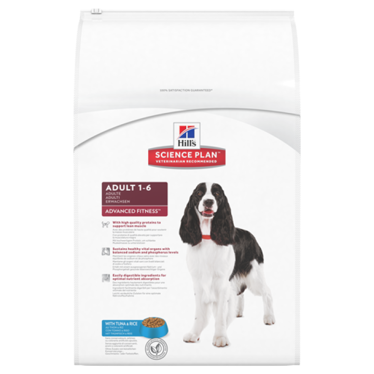 Hill's Science Plan Canine Adult Advanced Fitness con Tonno & Riso 3kg