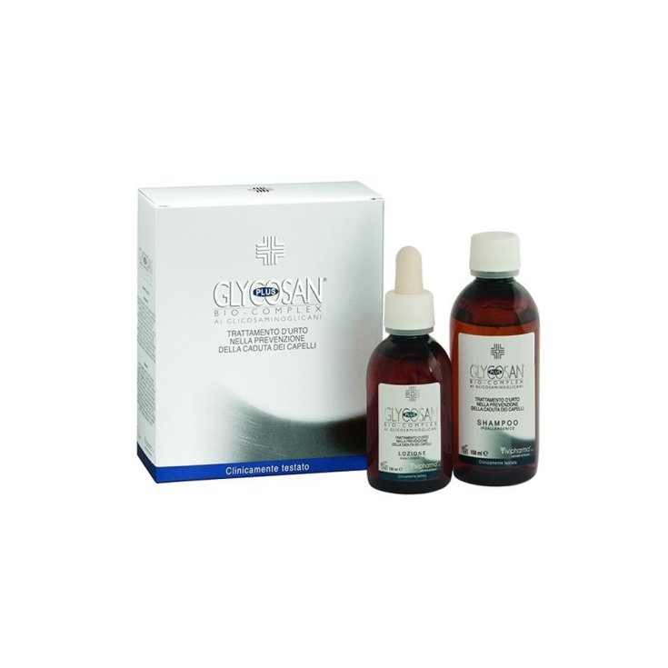 Glycosan Plus Bio-Complex Trattamento Urto Shampoo 150ml + Lozione Anticaduta 100ml