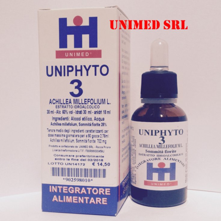 Unimed Uniphyto 3 Achillea Millefolium L. Estratto Idroalcolico 30ml