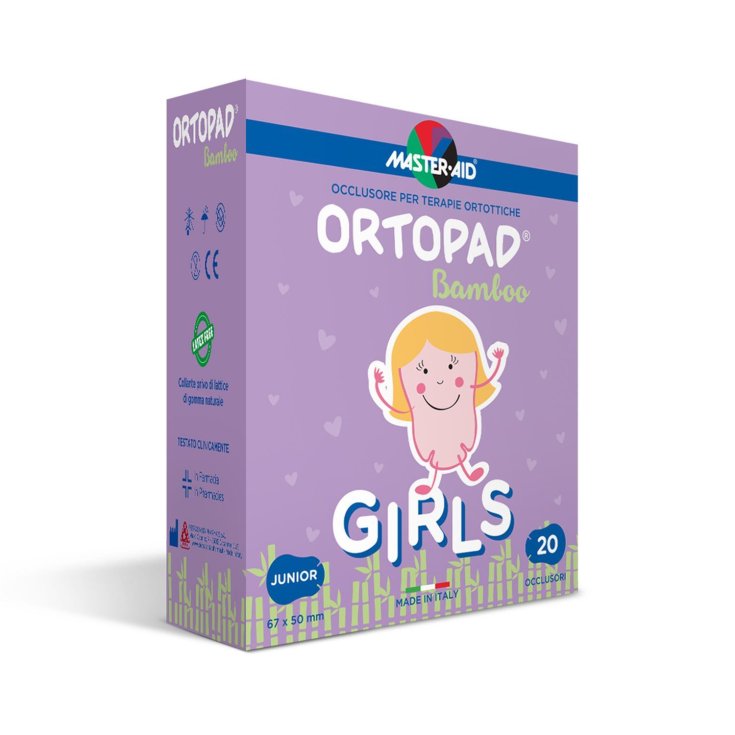 Master-Aid® Ortopad® Cotton Girls Occlusore Per Terapie Ortottiche Junior 20 Pezzi