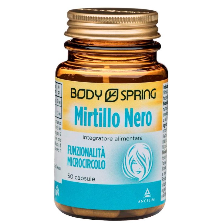 Body Spring Mirtillo Nero Integratore Alimentare 50 Capsule