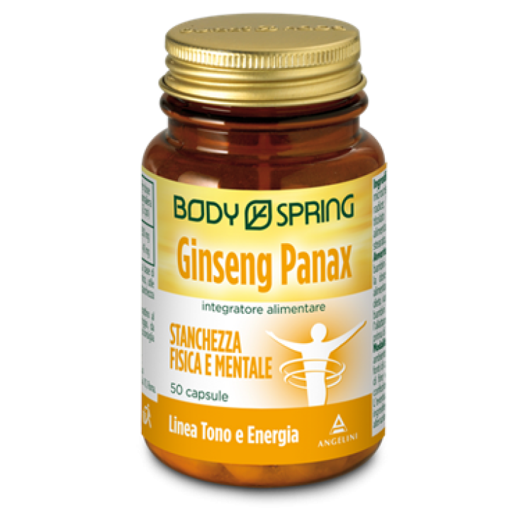 Body Spring Ginseng Panax Integratore Alimentare 50 Capsule