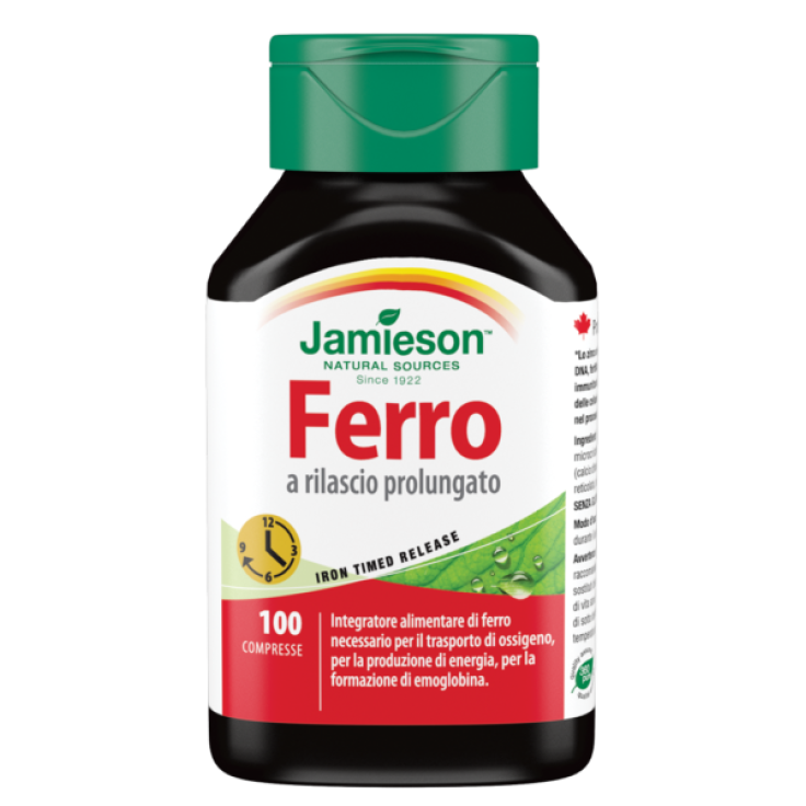 Jamieson Ferro a Rilascio Prolungato Integratore Alimentare 100 Compresse