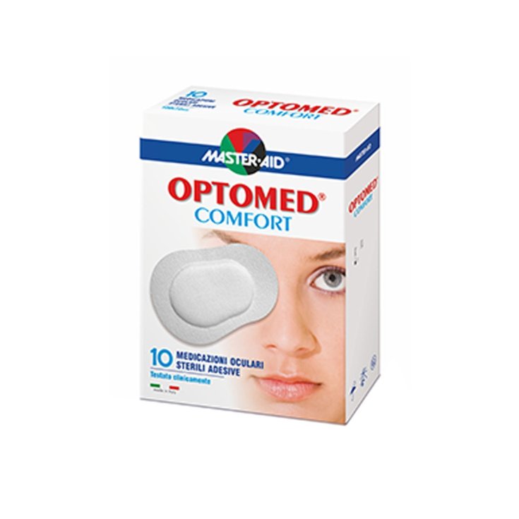 Master-Aid® Optomed® Comfort Medicazioni Oculari Sterili Adesive 10 Pezzi 100x72mm