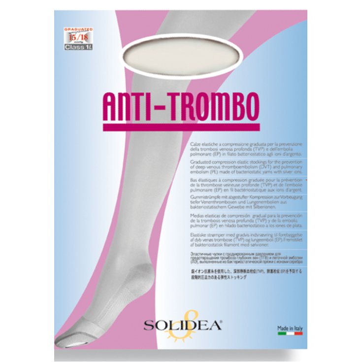 Solidea Anti-Trombo Calza Colore Bianco Taglia S