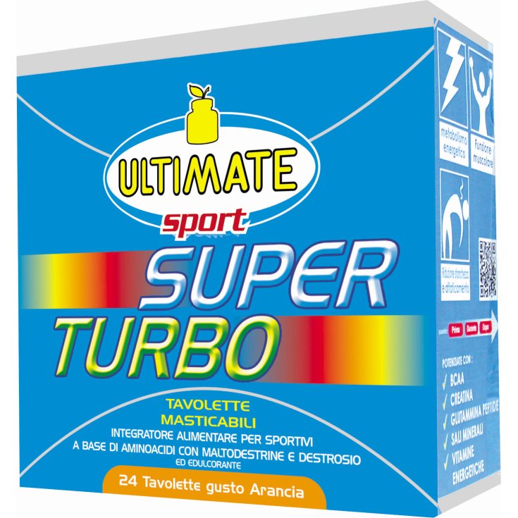 Ultimate Super Turbo Integratore Alimentare Gusto Arancio 24 Tavolette