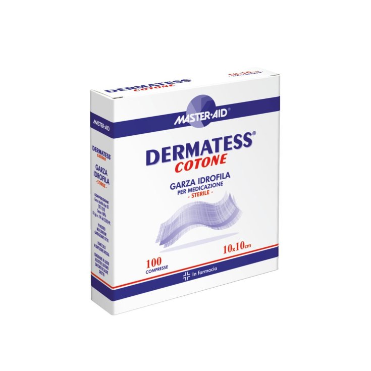 Master-Aid® Dermatess® Cotone Garza Idrofila Per Medicazione Sterile 36x40 cm 12 Pezzi