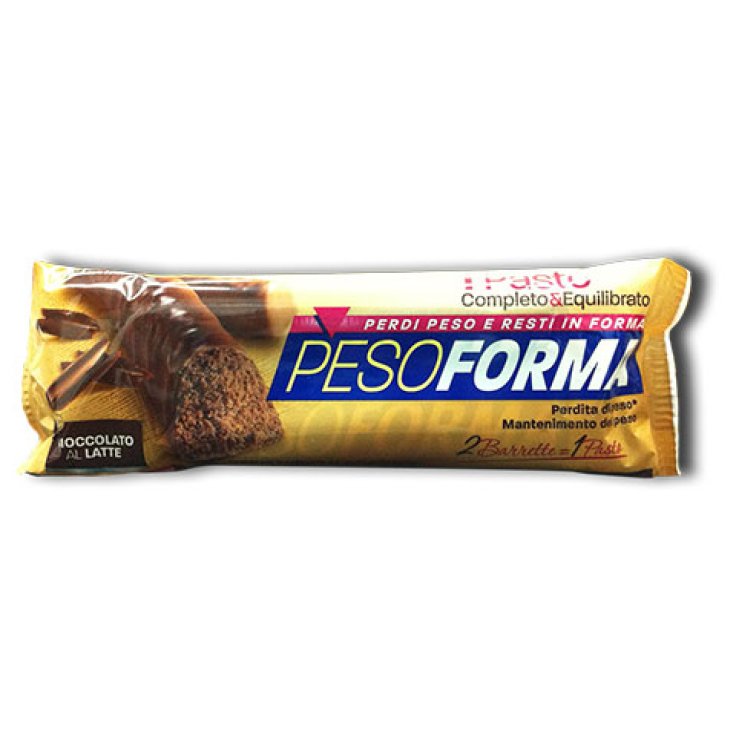 Pesoforma Barrette Monoporzione Cioccolato Al Latte 1 Pasto 62g 2 Barrette