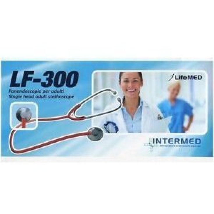 Intermed Lf-300 Stetoscopio Per Adulti Testina Piatta Nera