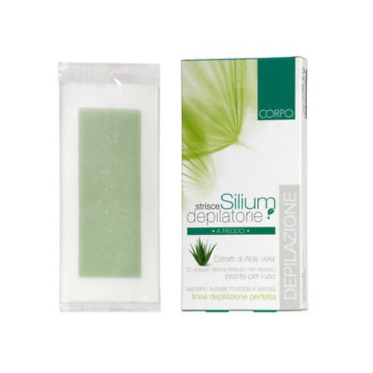 Silium Strisce Depilatorie Corpo Con Aloe 10 Doppie Strisce