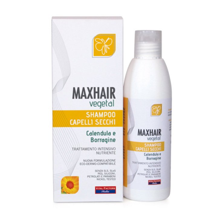 Farmaderbe MaxHair Vegetal Shampoo Capelli Secchi 200ml