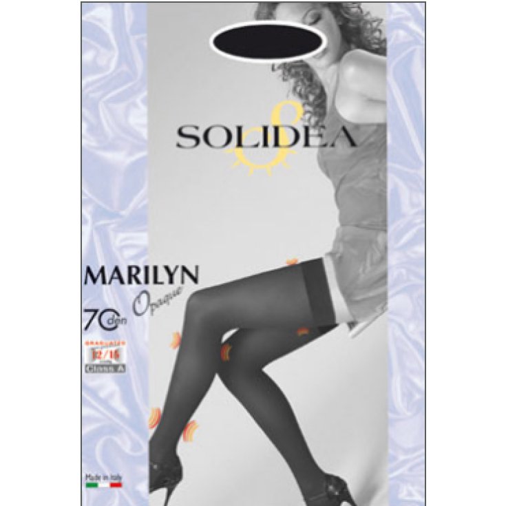 Solidea Marilyn 70 Opaque Calza Autoreggente Colore Fumo Taglia 3