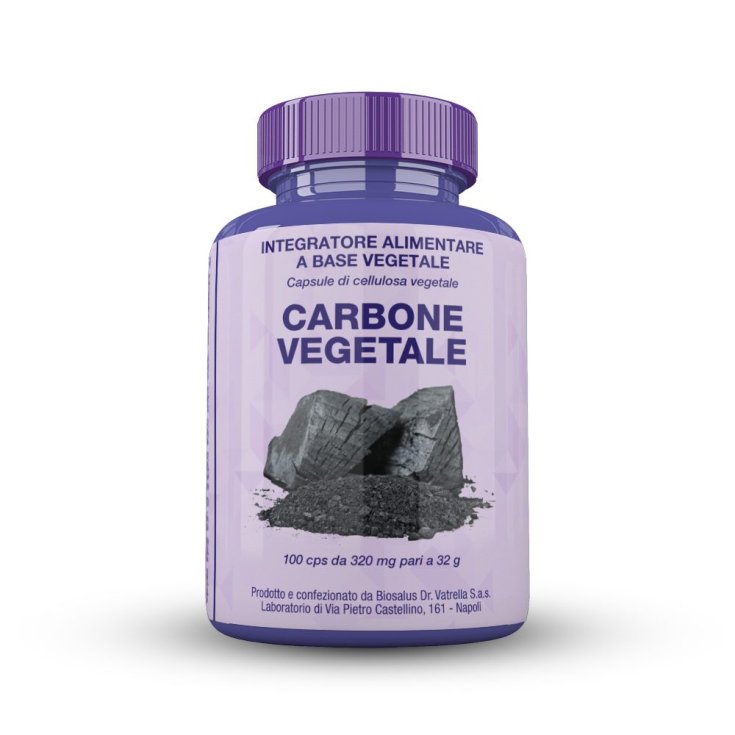 Biosalus® Carbone Vegetale Integratore Alimentare 100 Capsule