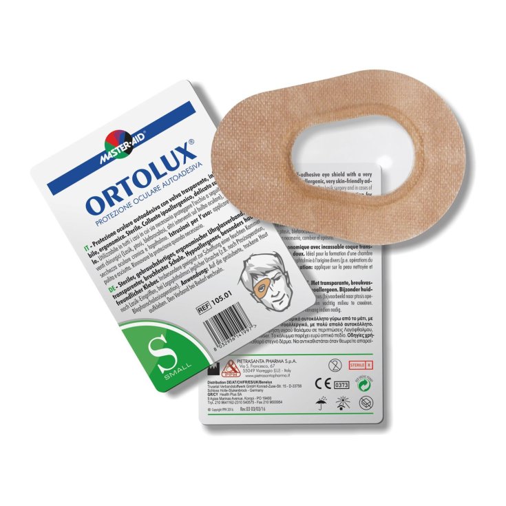Master-Aid® Ortolux® Protezione Oculare Autoadesiva Con Valva Trasparente Small 1 Pezzo