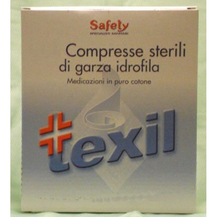 Safety Texil Garza Sterile 18x40cm 12 Compresse Sterili Di Garza Idrofila