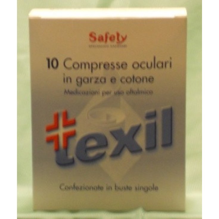 Safety Texil Garza Oculare Sterile Monouso 10 Compresse Oculari In Garza E Cotone