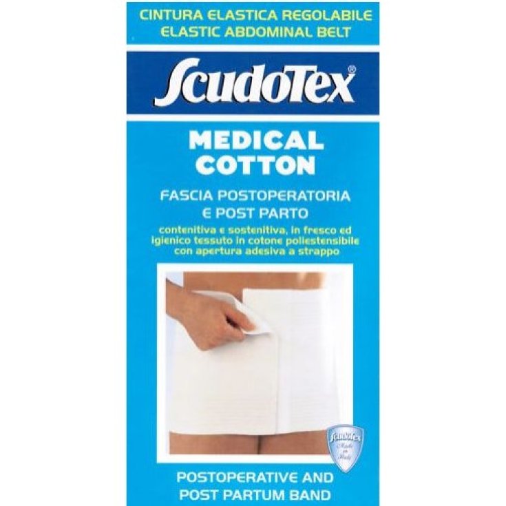 Scudotex Cotton San Cintura Contenitiva Post Operatoria Colore Bianco Taglia 2