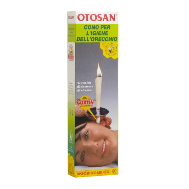Otosan Cono Per L'Igiene  Dell'Orecchio + Propoli 2 Pezzi