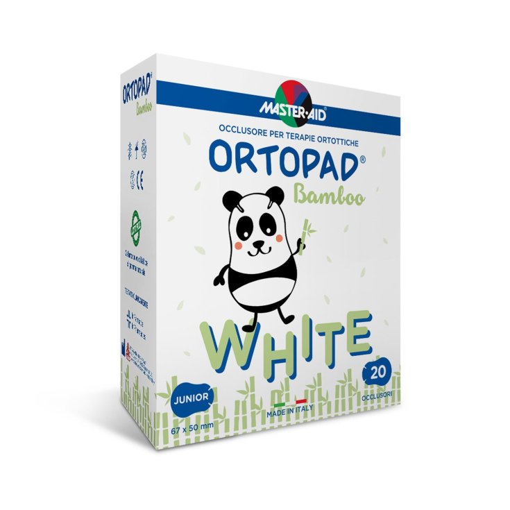 Master-Aid® Ortopad® White Occlusore Per Terapie Ortottiche Formato Junior Bianco 20 Pezzi