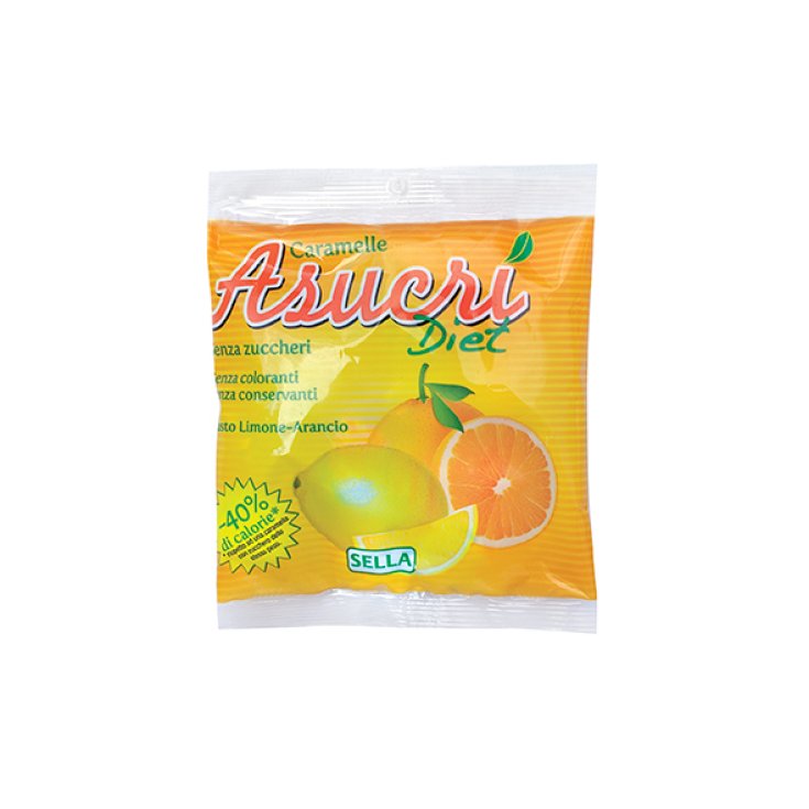 Sella Asucrì-Diet Caramelle Senza Zucchero Gusto Arancio Limone 40g