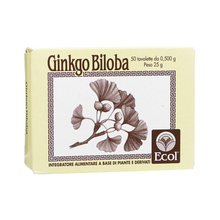 Ecol Ginkgo Biloba Integratore Alimentare 50 Tavolette