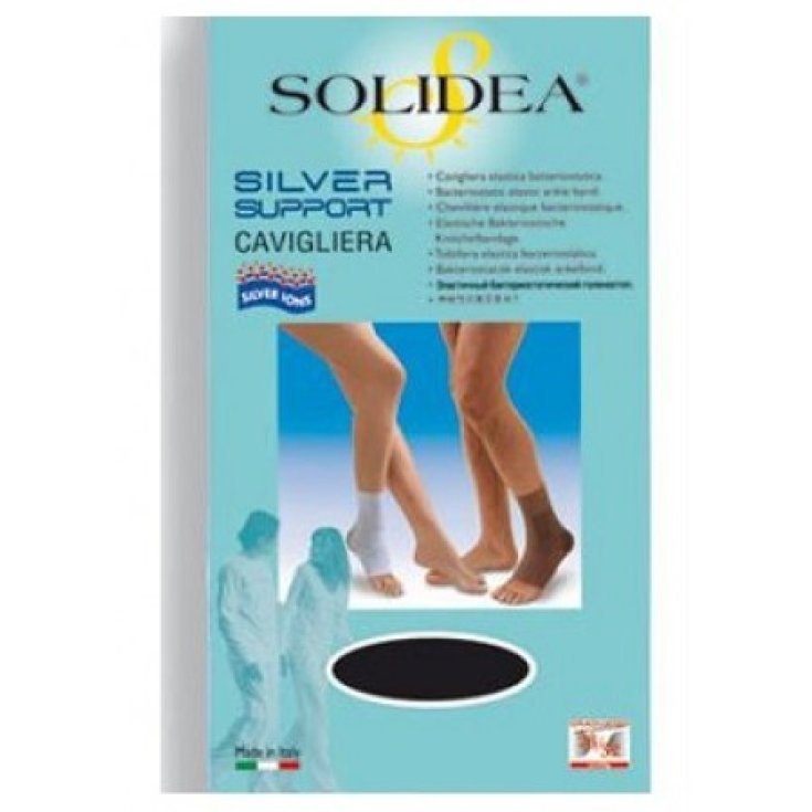 Solidea Silver Support Cavigliera Nero S