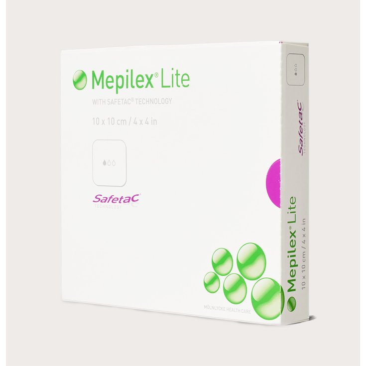 Mölnlycke® Mepilex® Lite Medicazione In Schiuma Sottile Con Safetac® Misura 6x8,5cm 5 Pezzi