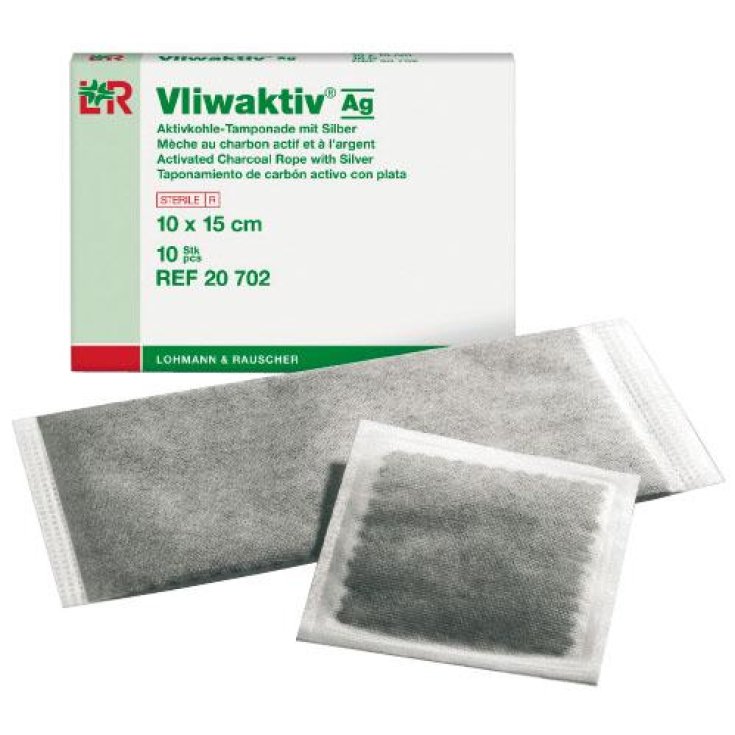 L&R Vliwaktiv Ag Tampone 10x10cm